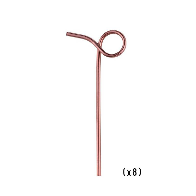 hilloo-pailles-inox-paille-tendance-mix-couleurs-lot-de-8 image 6