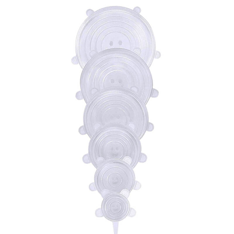 hilloo-couvercle-silicone-rond-extensible-lot-6-bleu-lavable image 1