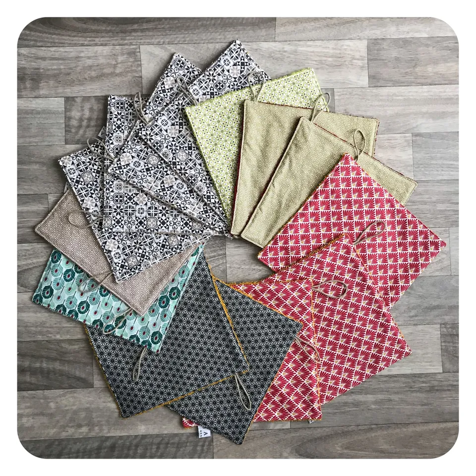 jane-couture-cr-ations-z-ro-d-chet-feuille-essuie-tout-coton image 1