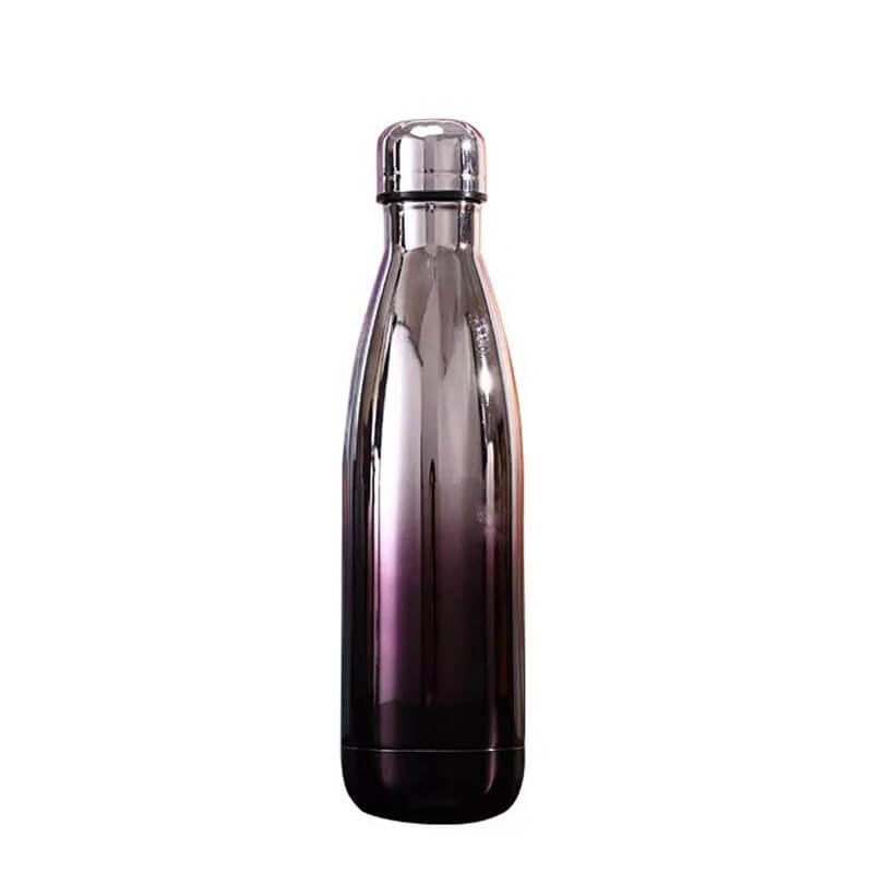 hilloo-argent-noir-brillant-500ml-bouteille-inox-isotherme image 1