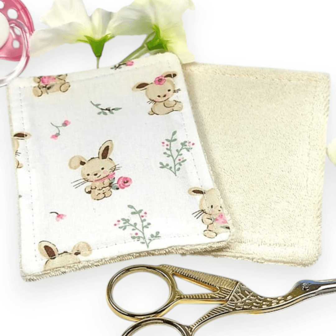 au-bonheur-de-petite-fleur-lingettes-b-b-coton-bio-lot-7-adorable-lapin image 3