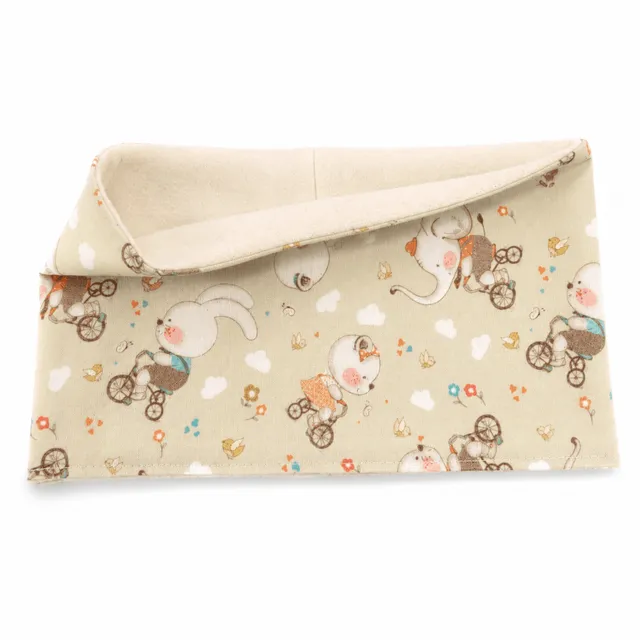 au-bonheur-de-petite-fleur-snood-enfant-coton-bio-oursons-v-lo image 1