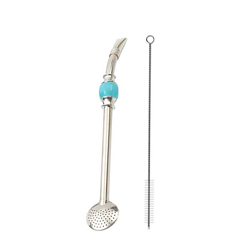 hilloo-paille-inox-avec-filtre-rose-16-5cm-r-utilisable image 1
