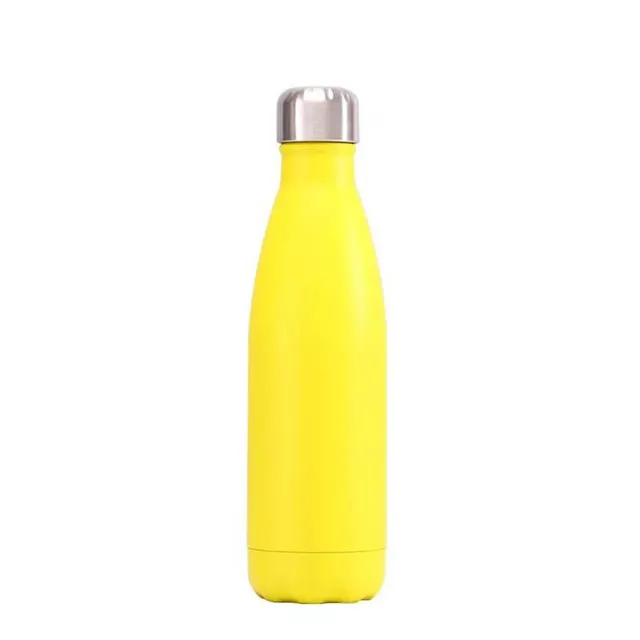 hilloo-bouteille-inox-jaune-mat-500-ml-isotherme image 1