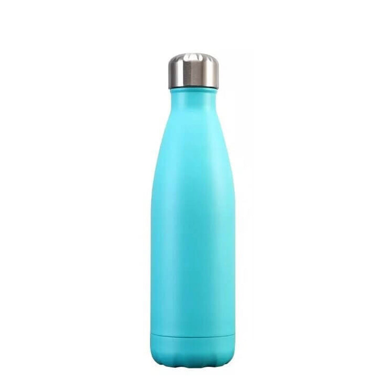 hilloo-bouteille-inox-bleu-turquoise-mat-isotherme-500-ml image 1