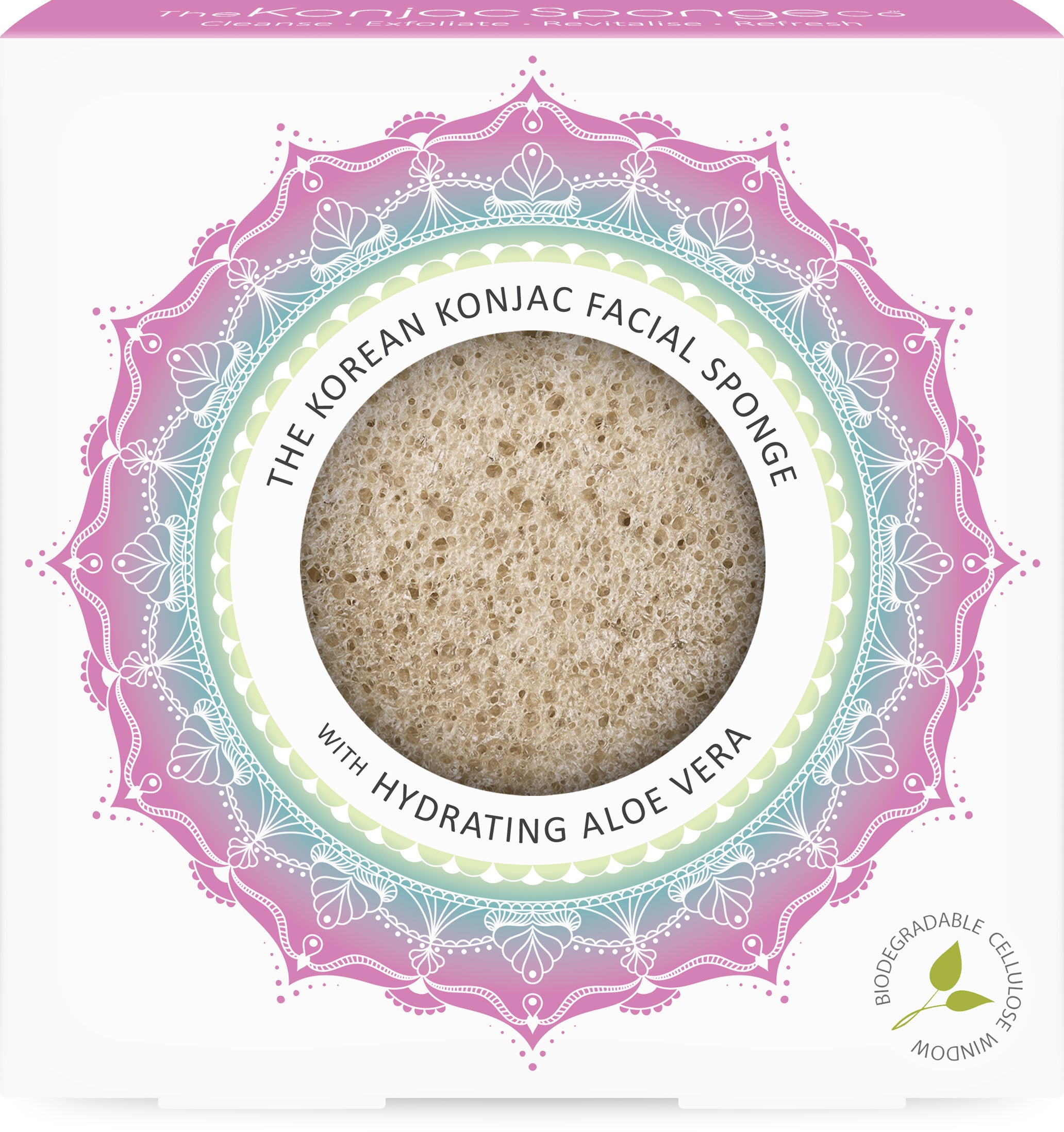 konjac-sponge-company-mandala-ponge-visage-aloe-vera image 1