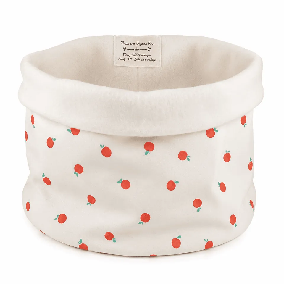 au-bonheur-de-petite-fleur-snood-fille-coton-bio-pomme-5-6-ans-cru image 1