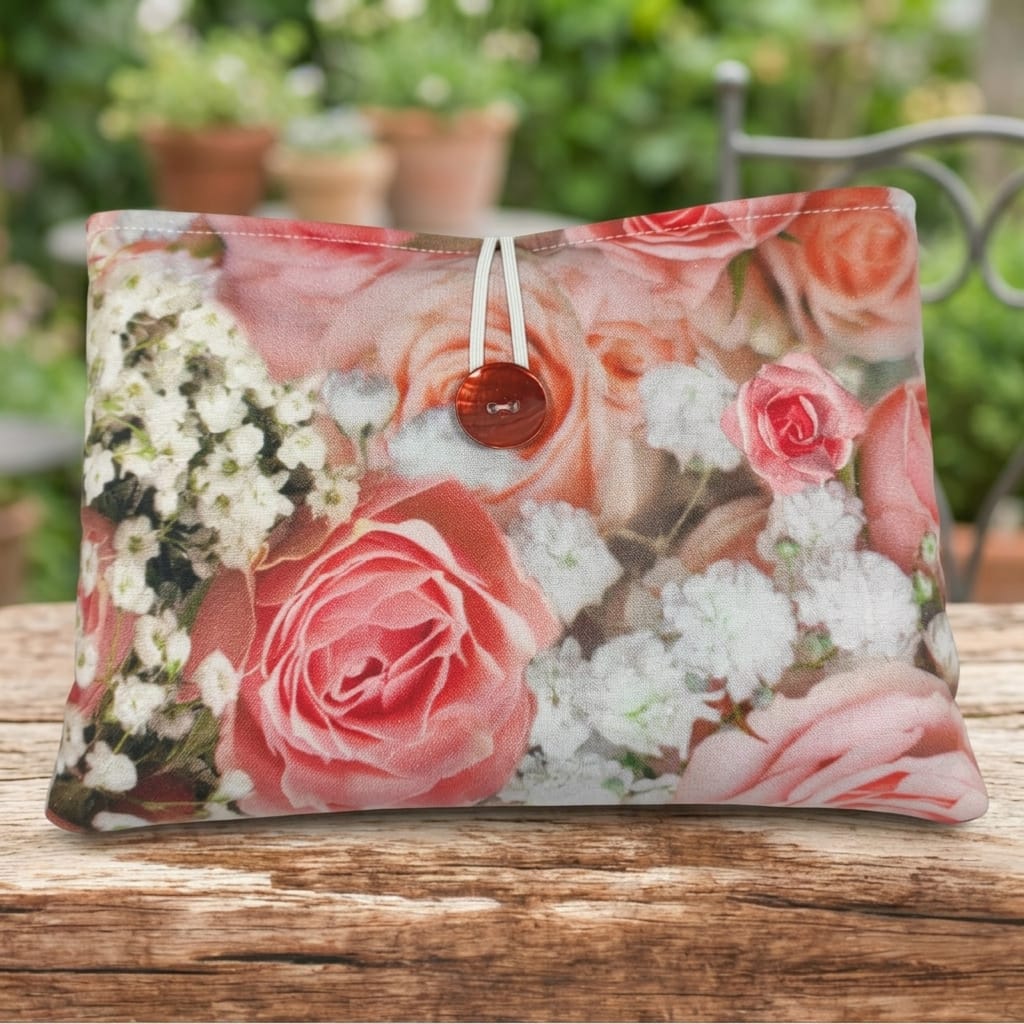 au-bonheur-de-petite-fleur-pochette-livre-poche-roses-oeko-tex-rembourr-e image 3