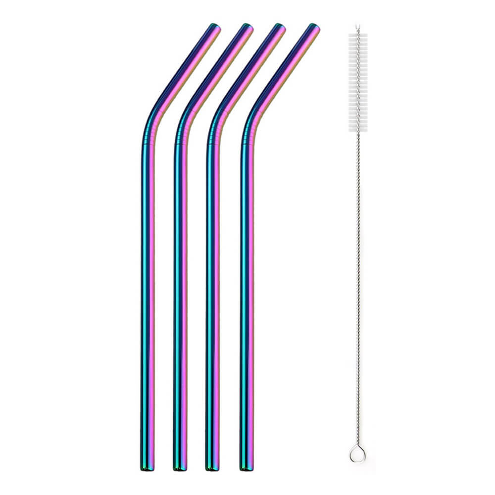 hilloo-paille-inox-bleue-droite-lot-4-goupillon-21-cm image 3