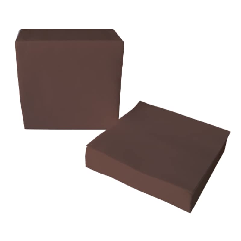 dstock60-serviettes-jetables-airlaid-40x40-serviette-table-chocolat-x60 image 1