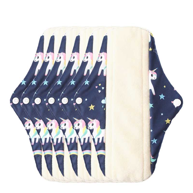 hilloo-licorne-serviette-hygi-nique-lavable-flux-normal-x1 image 3