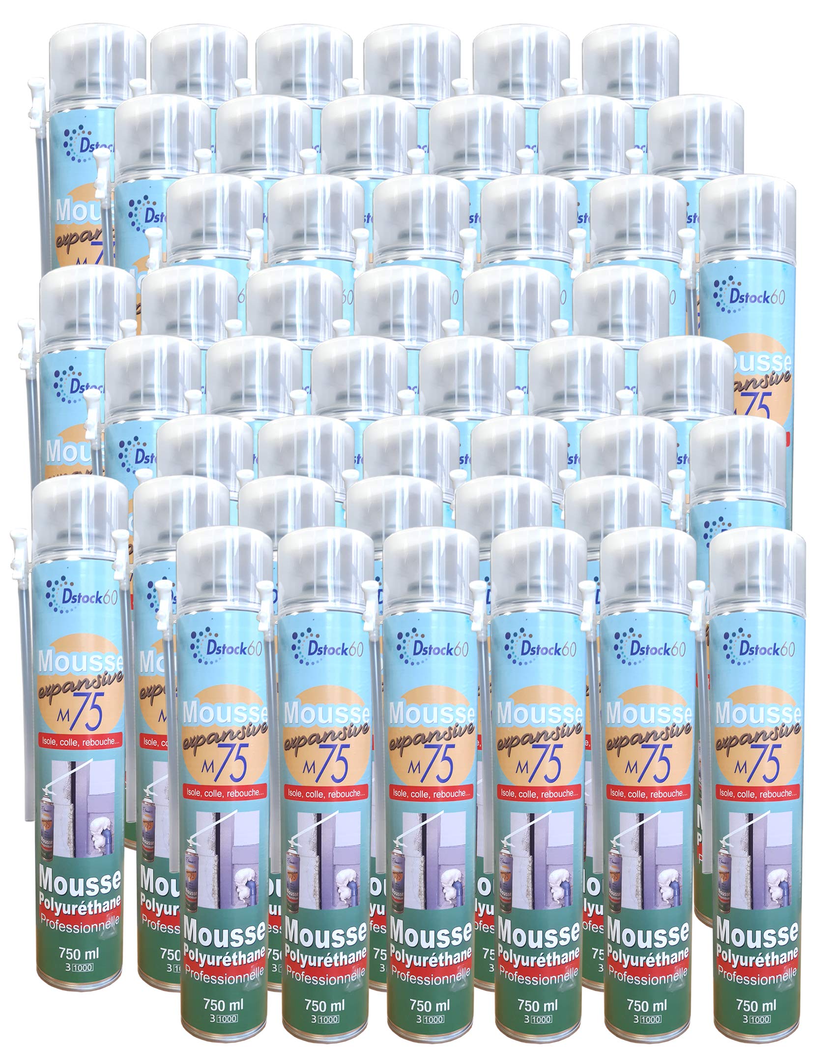 dstock60-mousse-expansive-manuelle-750ml-lot-48-polyur-thane image 1