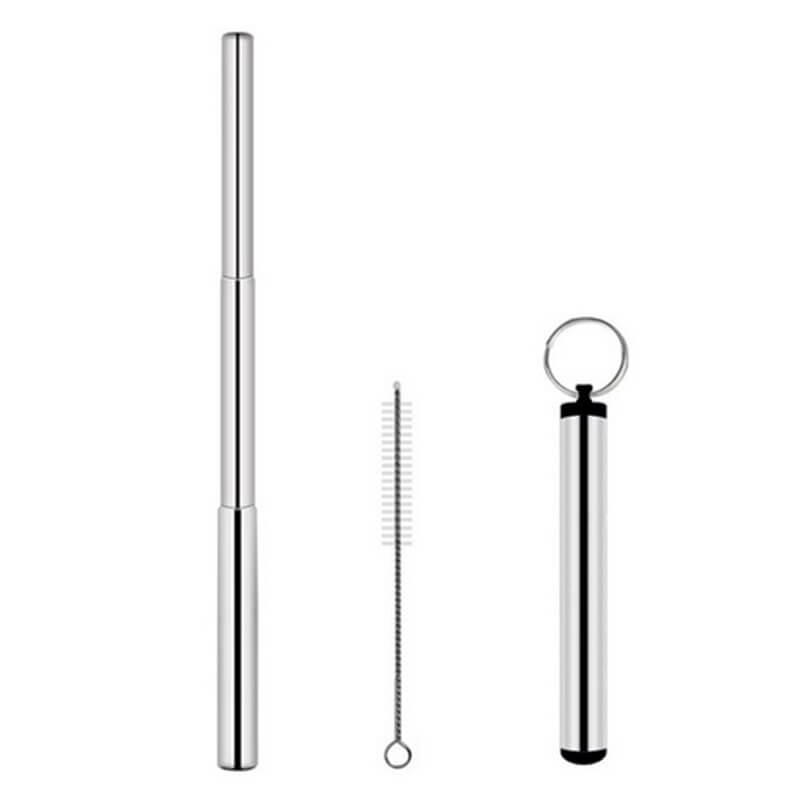 hilloo-pailles-inox-porte-cl-t-lescopique-bleue-avec-tui image 2