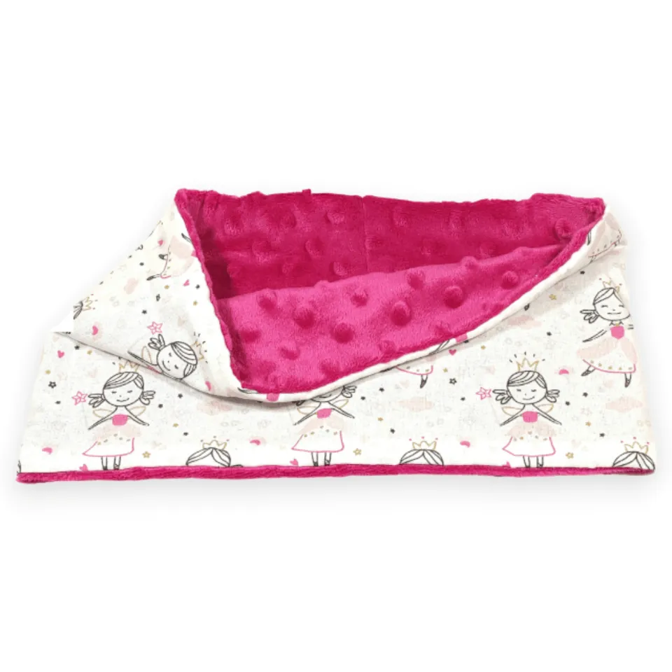 au-bonheur-de-petite-fleur-snood-fille-princesse-rose-coton-minky image 1