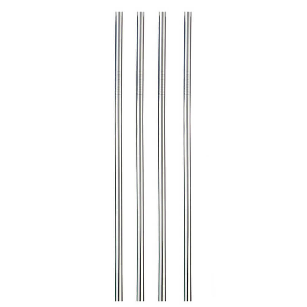 hilloo-pailles-inox-droites-paille-r-utilisable-lot-de-100-argent image 1