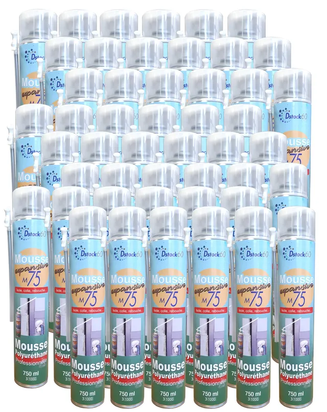 dstock60-mousse-expansive-manuelle-750ml-lot-48-polyur-thane image 1