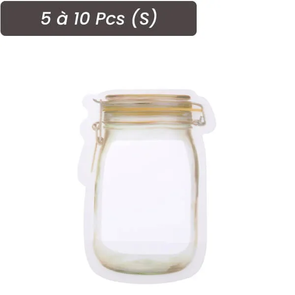hilloo-sac-r-utilisable-alimentaire-150-ml-lot-5-sacs-zip image 1