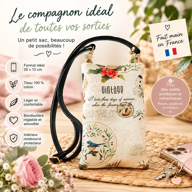 au-bonheur-de-petite-fleur-sac-t-l-phone-femme-artisanal-20x12-cm image 1