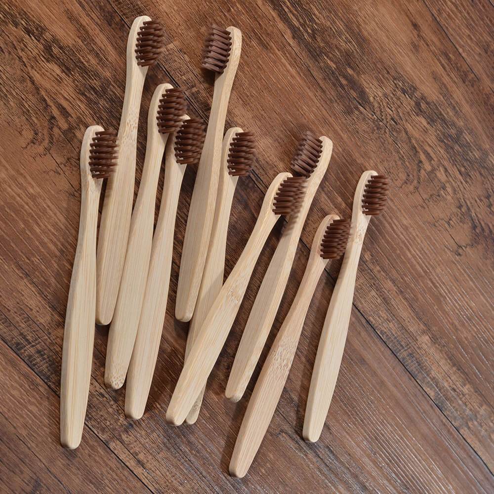 hilloo-brosses-dents-bambou-enfant-brosse-naturel-lot-10-multicolore image 4