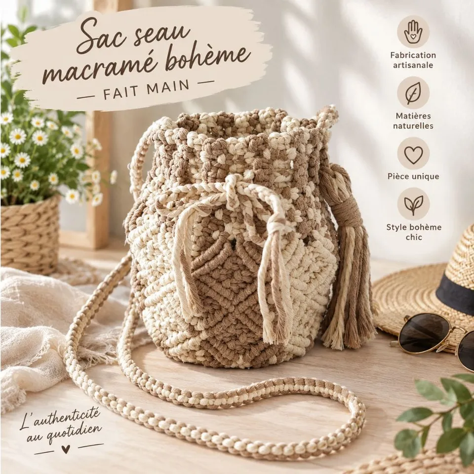 au-bonheur-de-petite-fleur-sac-seau-macram-boh-me-beige image 1