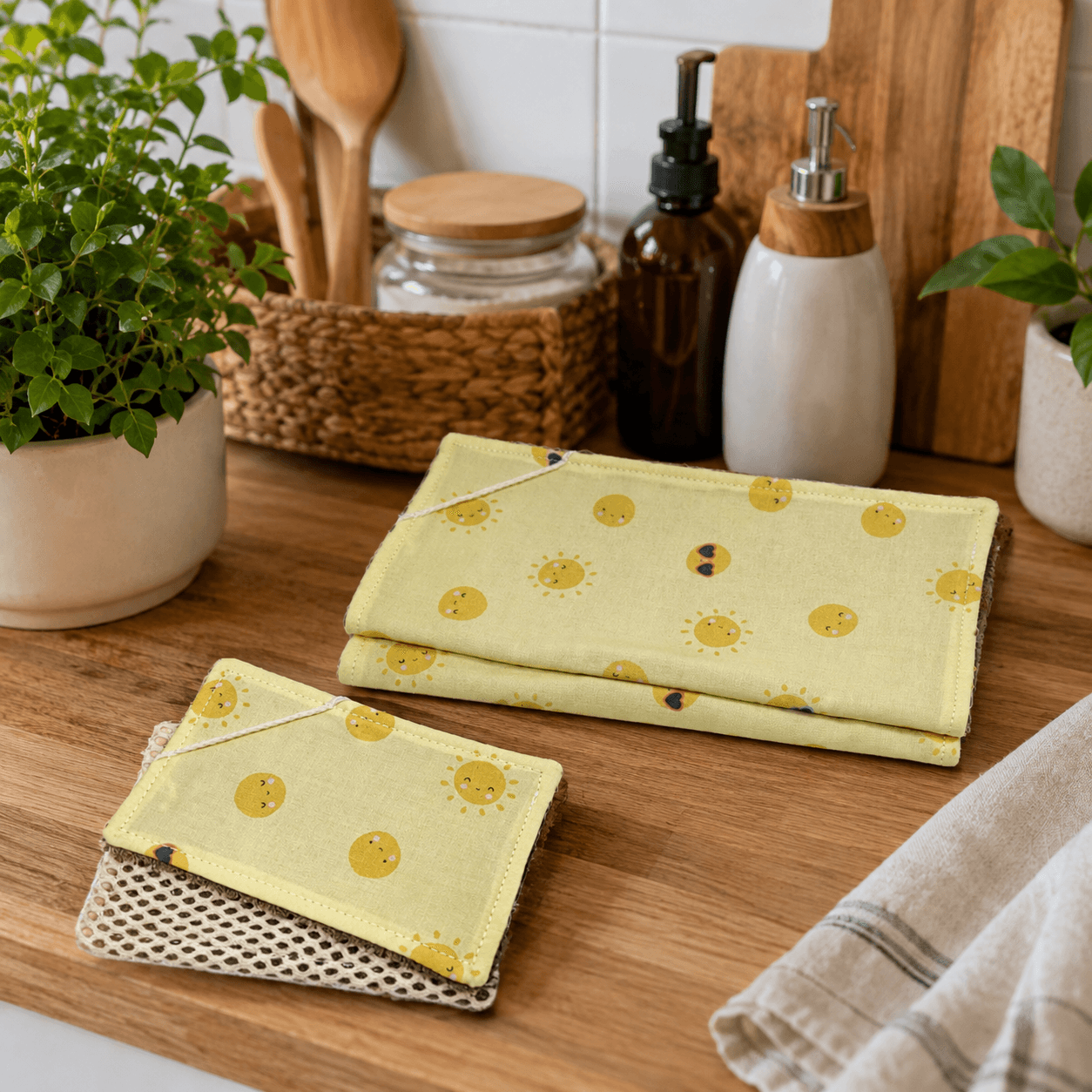 au-bonheur-de-petite-fleur-essuie-tout-lavable-coton-bio-kit-4 image 1