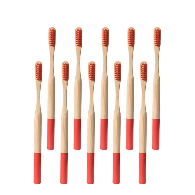 hilloo-brosses-dents-bambou-adulte-multicolore-10-pcs image 1