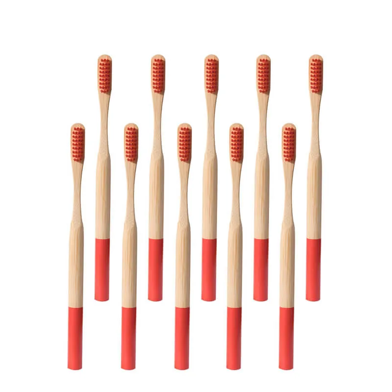 hilloo-brosses-dents-bambou-adulte-multicolore-10-pcs image 1