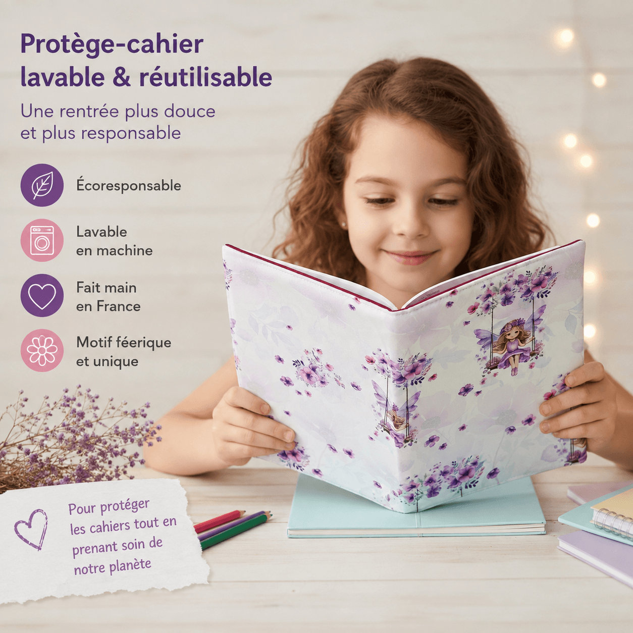 au-bonheur-de-petite-fleur-prot-ge-cahier-tissu-17x22-f-e-violette image 3