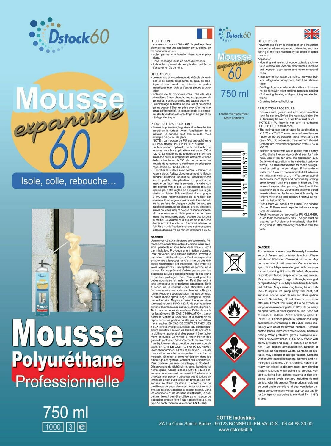 dstock60-mousse-expansive-pistolable-mousse-polyur-thane-750ml-x48 image 3