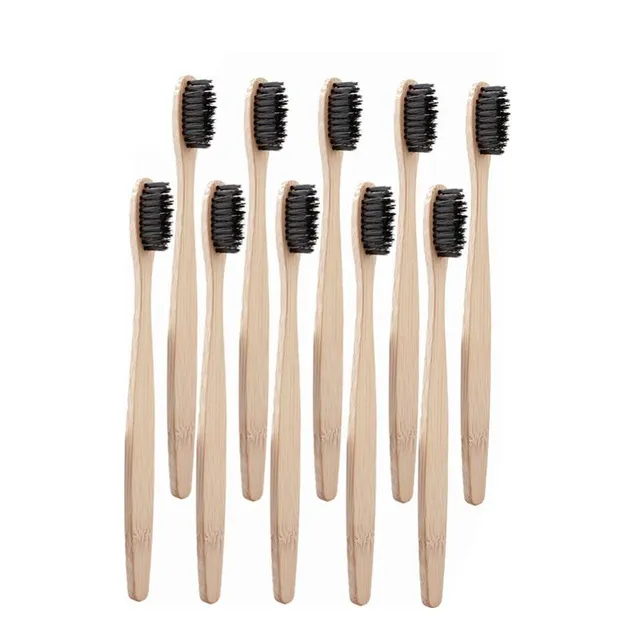 hilloo-brosses-bambou-charbon-brosse-dents-adulte-lot-10 image 1