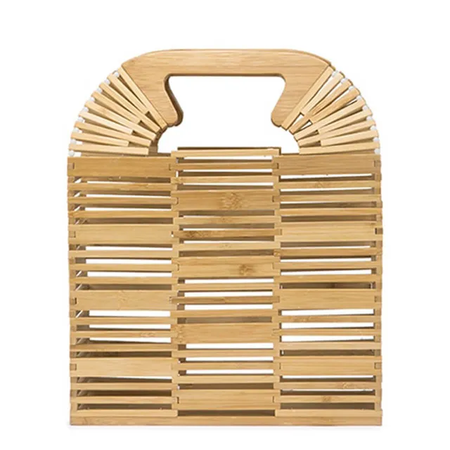 hilloo-sacs-bambou-rectangle-sac-main-naturel-24-cm-r-sistant image 1