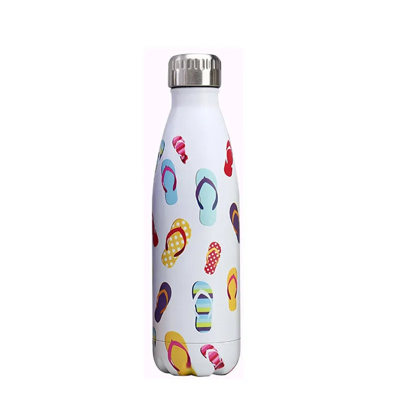 hilloo-tongs-bouteille-inox-isotherme-500-ml-motif-tongs image 1