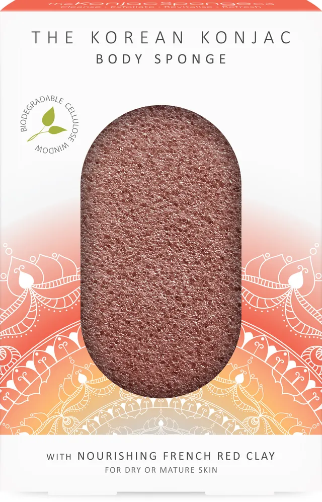 konjac-sponge-company-mandala-ponge-corps-argile-rouge image 1
