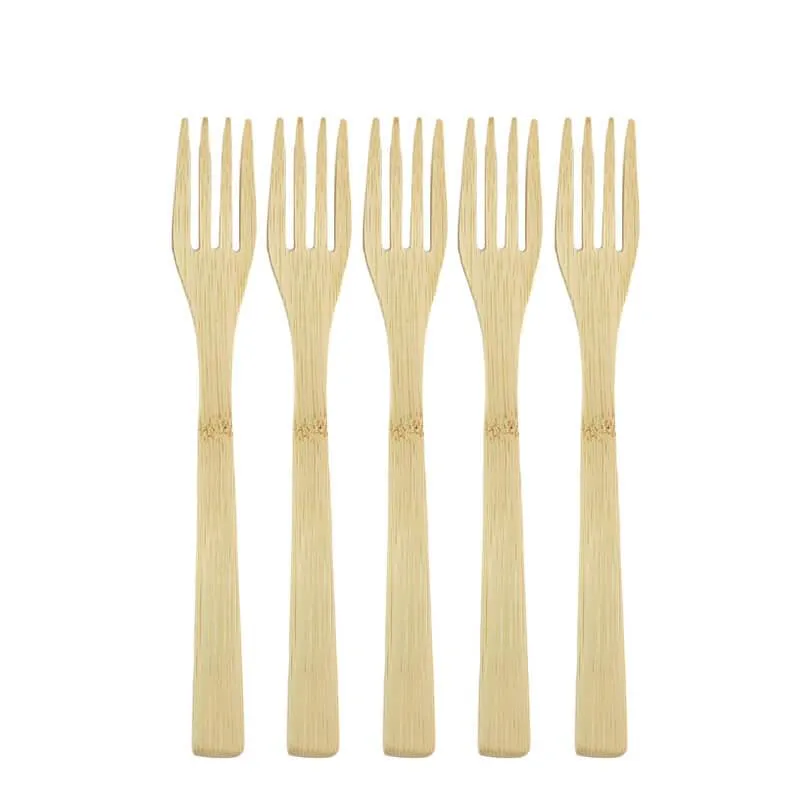 hilloo-couverts-bambou-fourchette-5-pcs-20-cm-naturel image 1