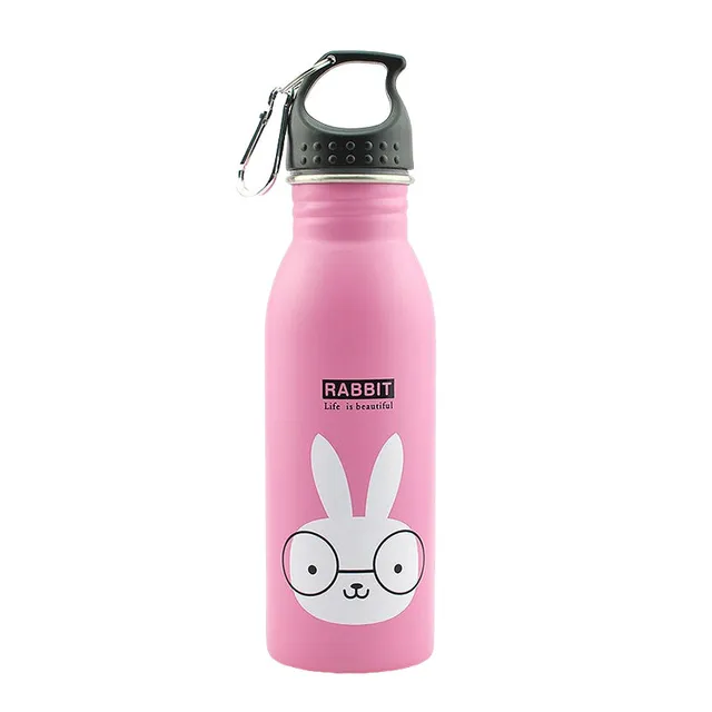 hilloo-gourde-inox-enfant-lapin-500-ml-sans-bpa image 1