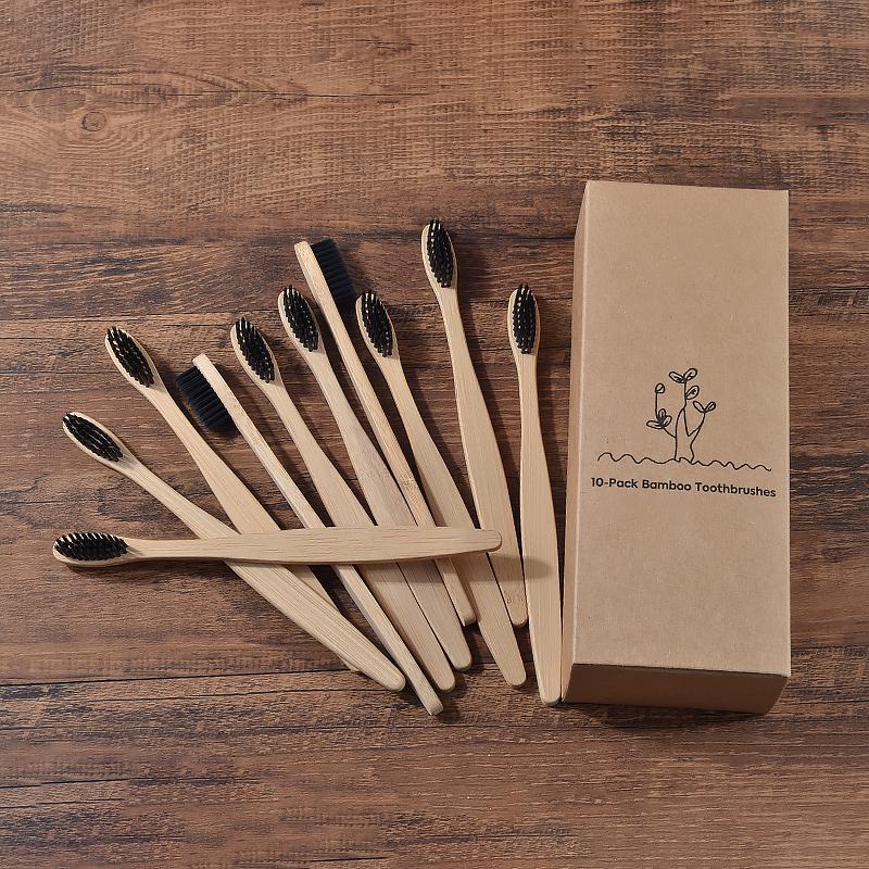 hilloo-brosses-dents-bambou-adulte-brosse-naturel-lot-10-multicolore image 6