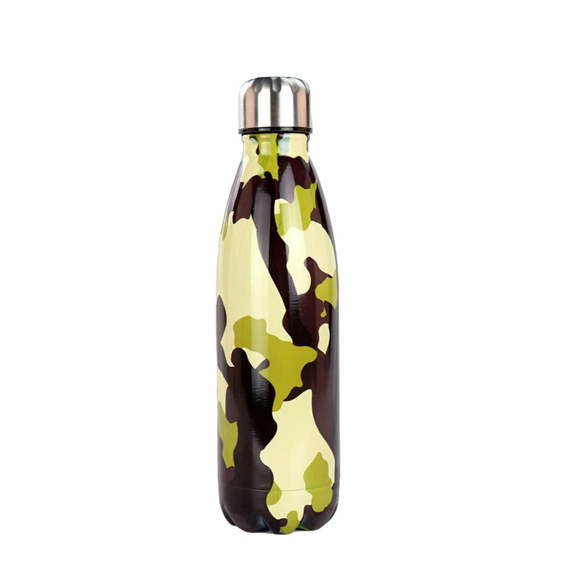 hilloo-bouteille-inox-camouflage-marron-500-ml-isotherme image 1