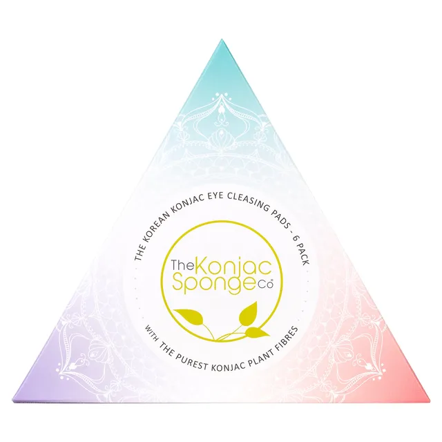 konjac-sponge-company-konjac-facial-sponges-disques-yeux-konjac-pur-x6 image 1