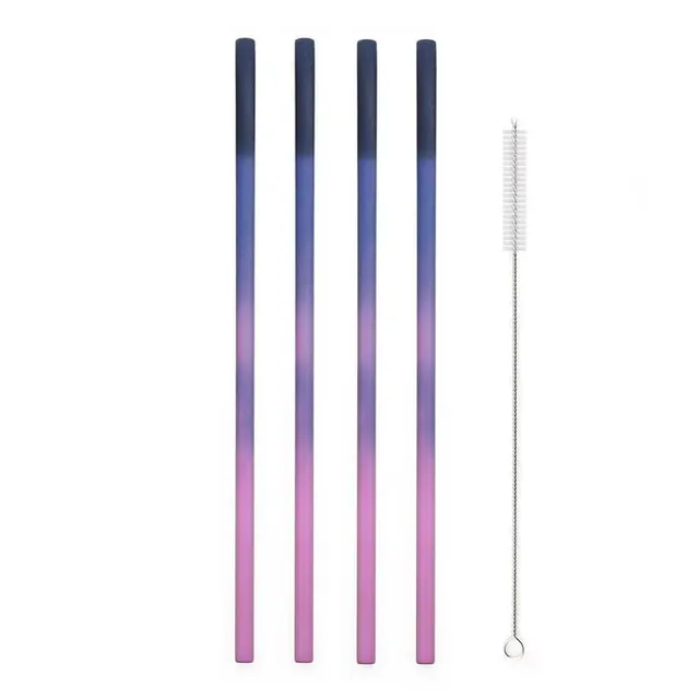 hilloo-pailles-inox-paille-inox-color-e-thermosensible-droite-4-pcs image 1