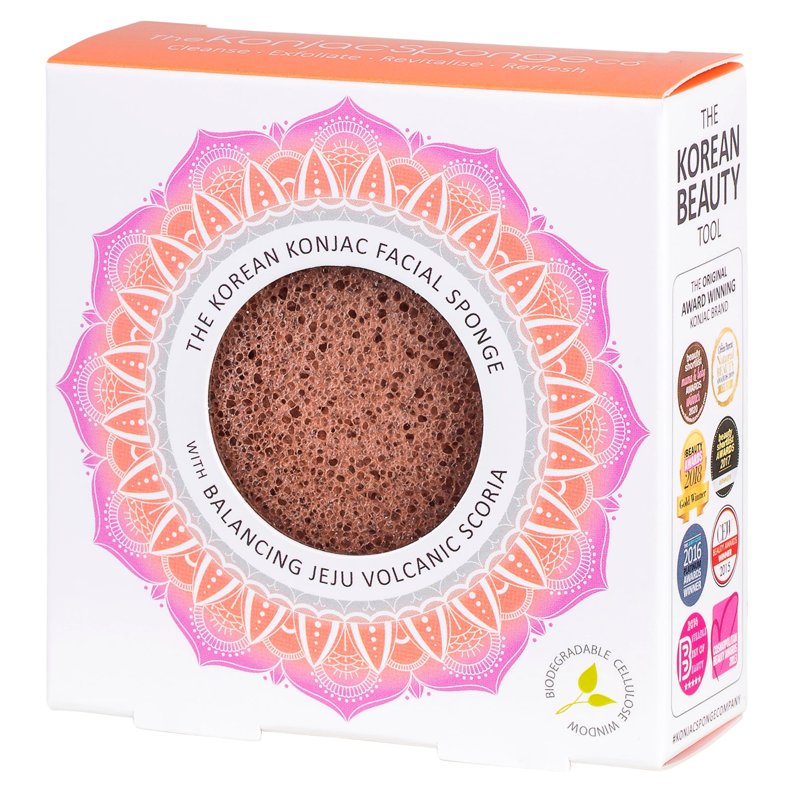 konjac-sponge-company-mandala-jeju-scoria-ponge-visage-disque image 2