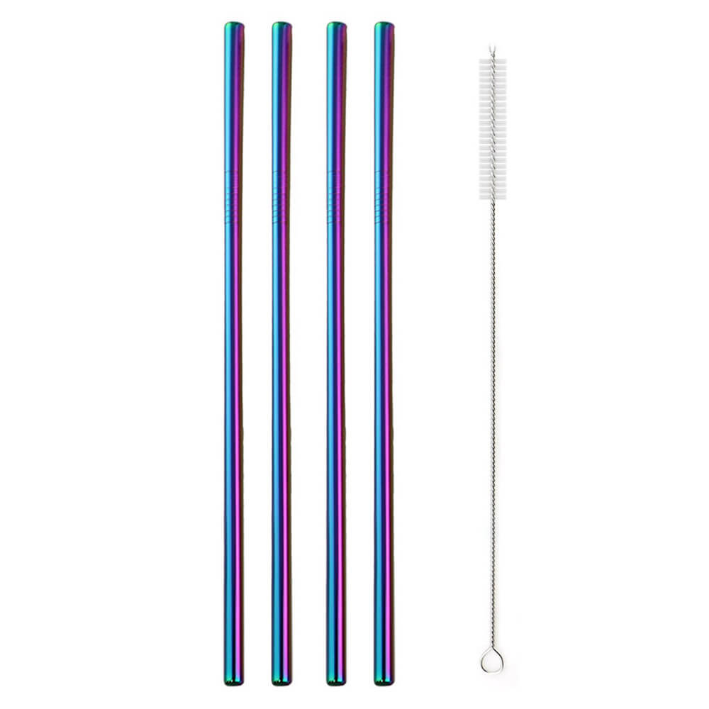 hilloo-paille-inox-bleue-droite-lot-4-goupillon-21-cm image 4