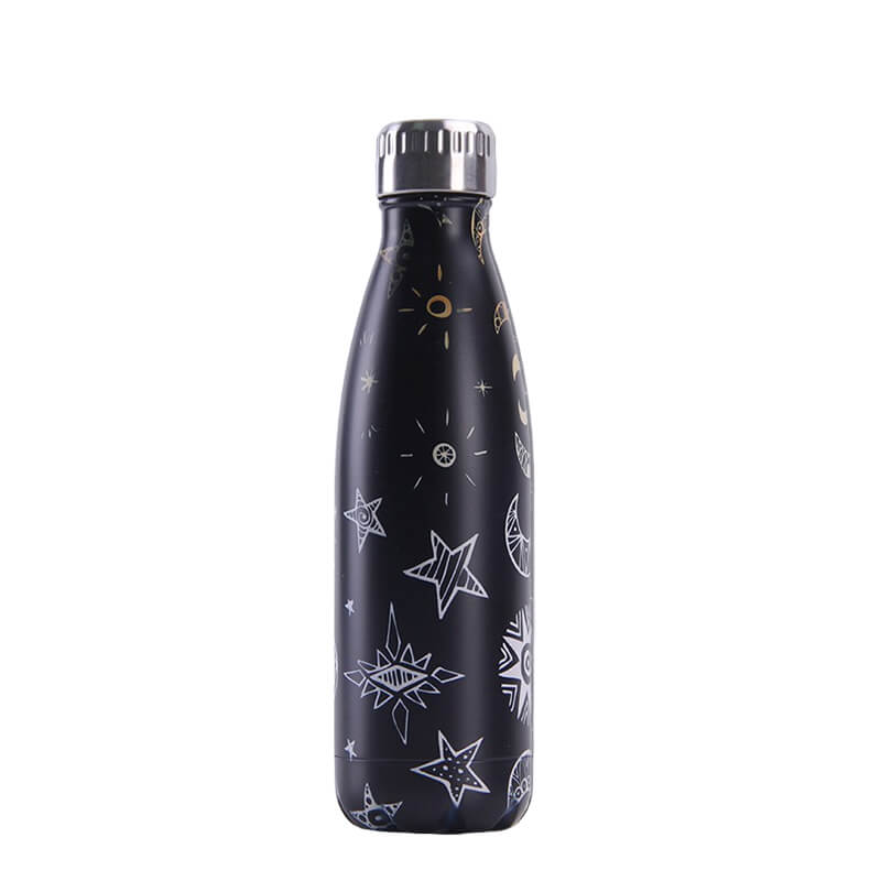 hilloo-toiles-bouteille-inox-isotherme-500ml-noire image 1