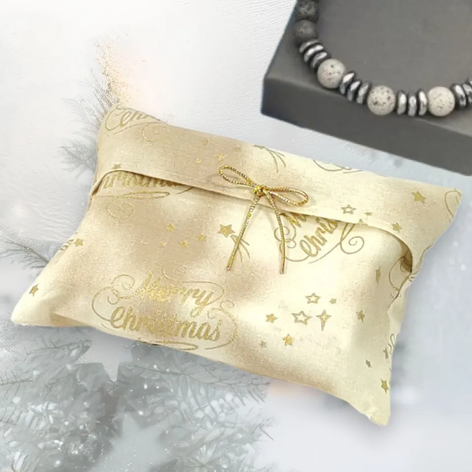 au-bonheur-de-petite-fleur-pochette-cadeau-merry-christmas-16x12-cm image 1