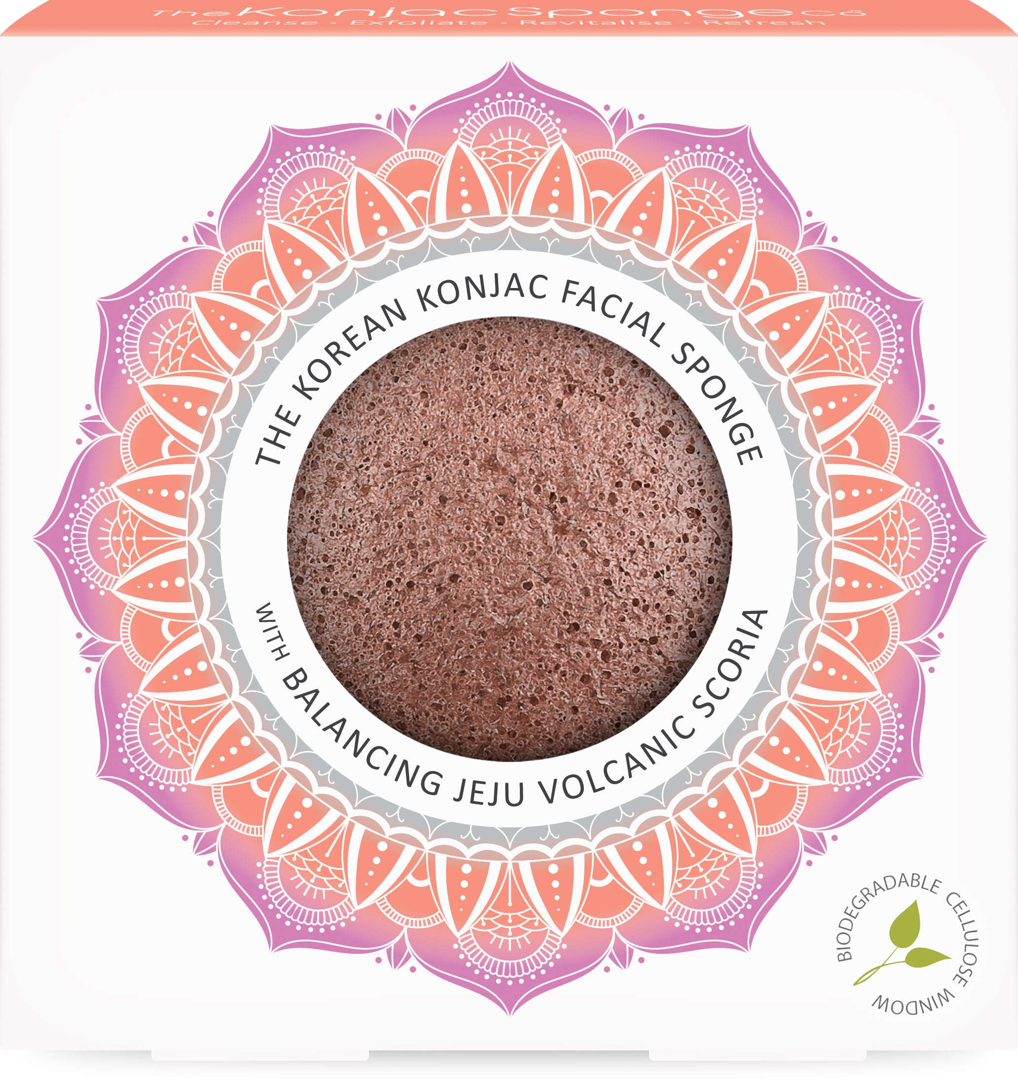 konjac-sponge-company-mandala-jeju-scoria-ponge-visage-disque image 1