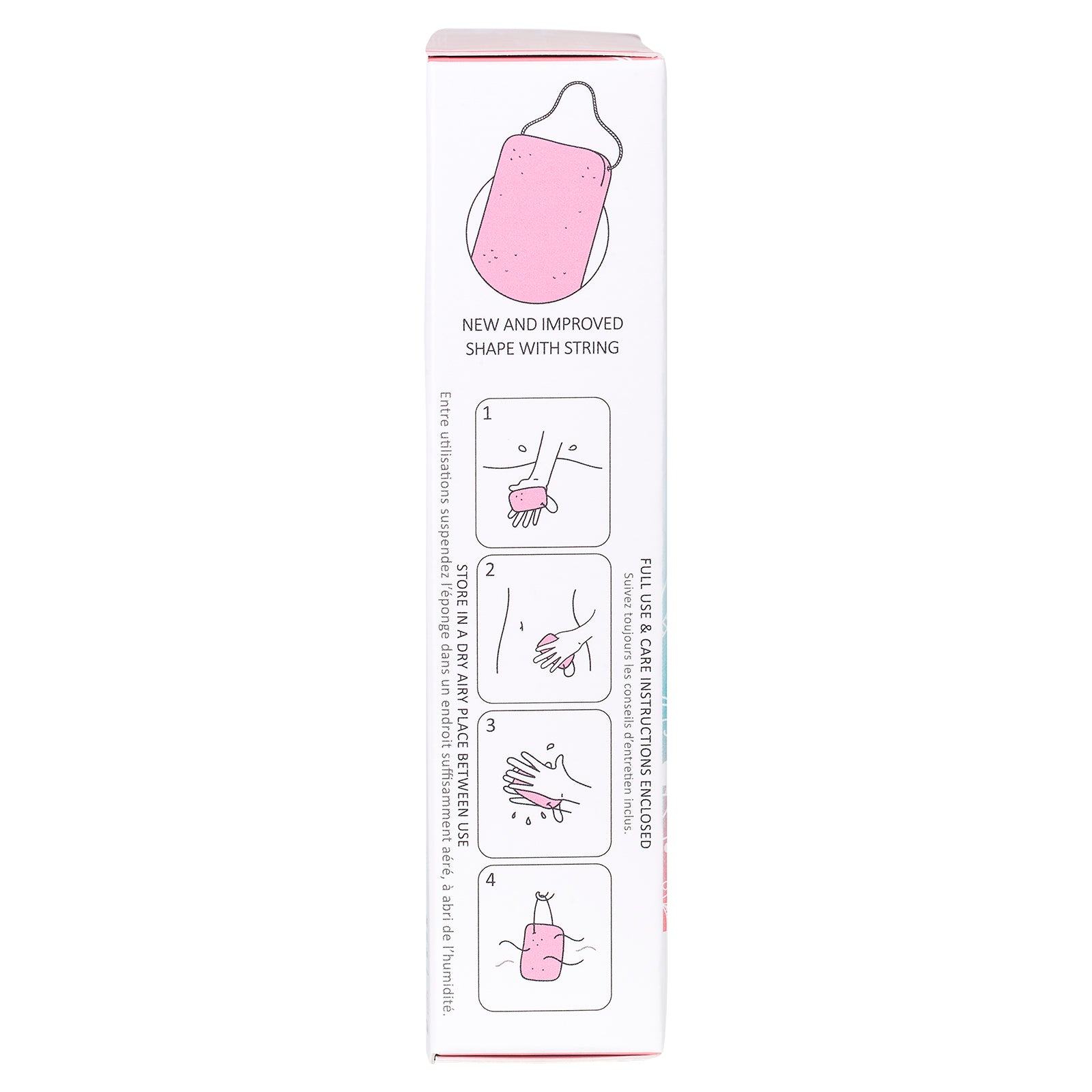 konjac-sponge-company-mandala-pink-clay-ponge-corps-sensible image 6