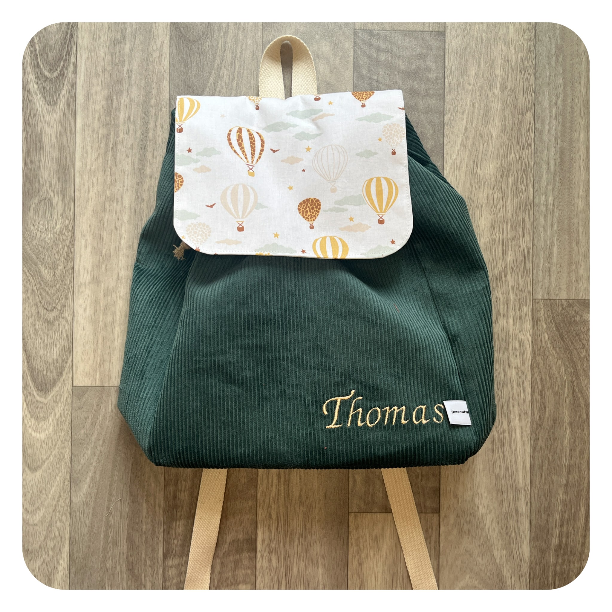 jane-couture-sac-dos-maternelle-velours-500-raies-r-glable image 6