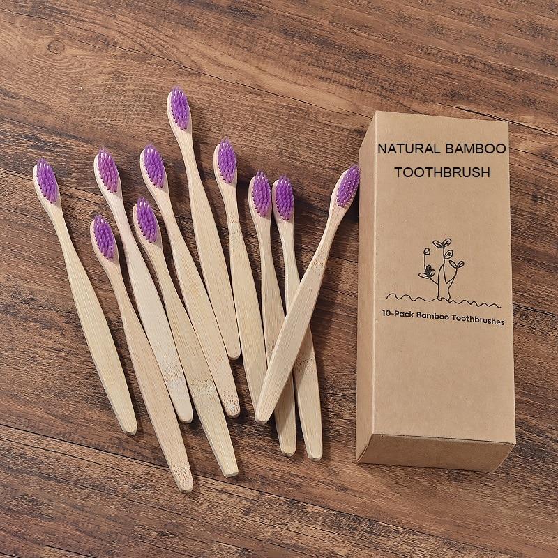 hilloo-brosses-dents-bambou-adulte-brosse-naturel-lot-10-multicolore image 8