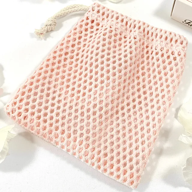 au-bonheur-de-petite-fleur-filet-savon-rose-coton-bio-gots image 1