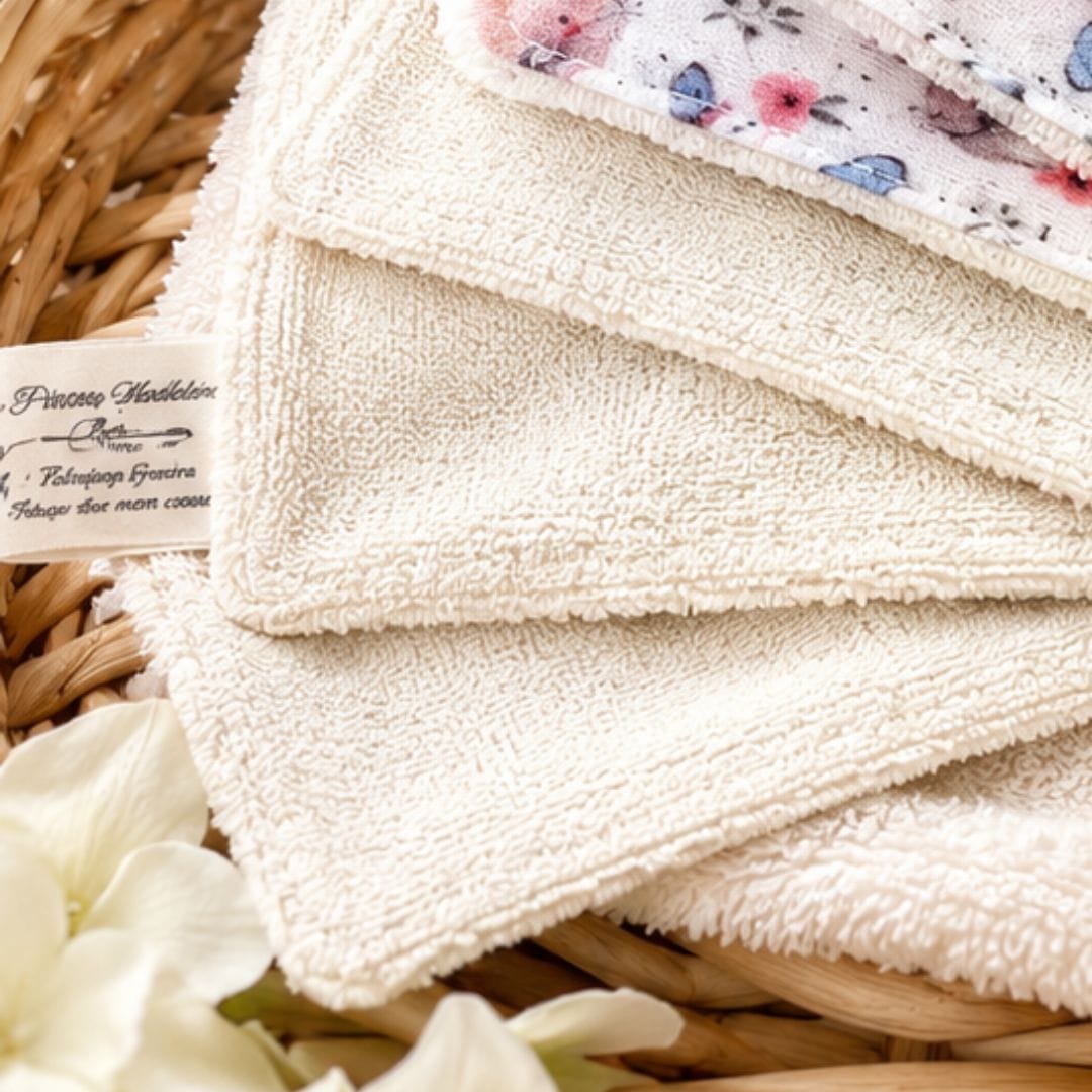 au-bonheur-de-petite-fleur-lingettes-b-b-coton-bio-x5-kitty-polka-dots image 3