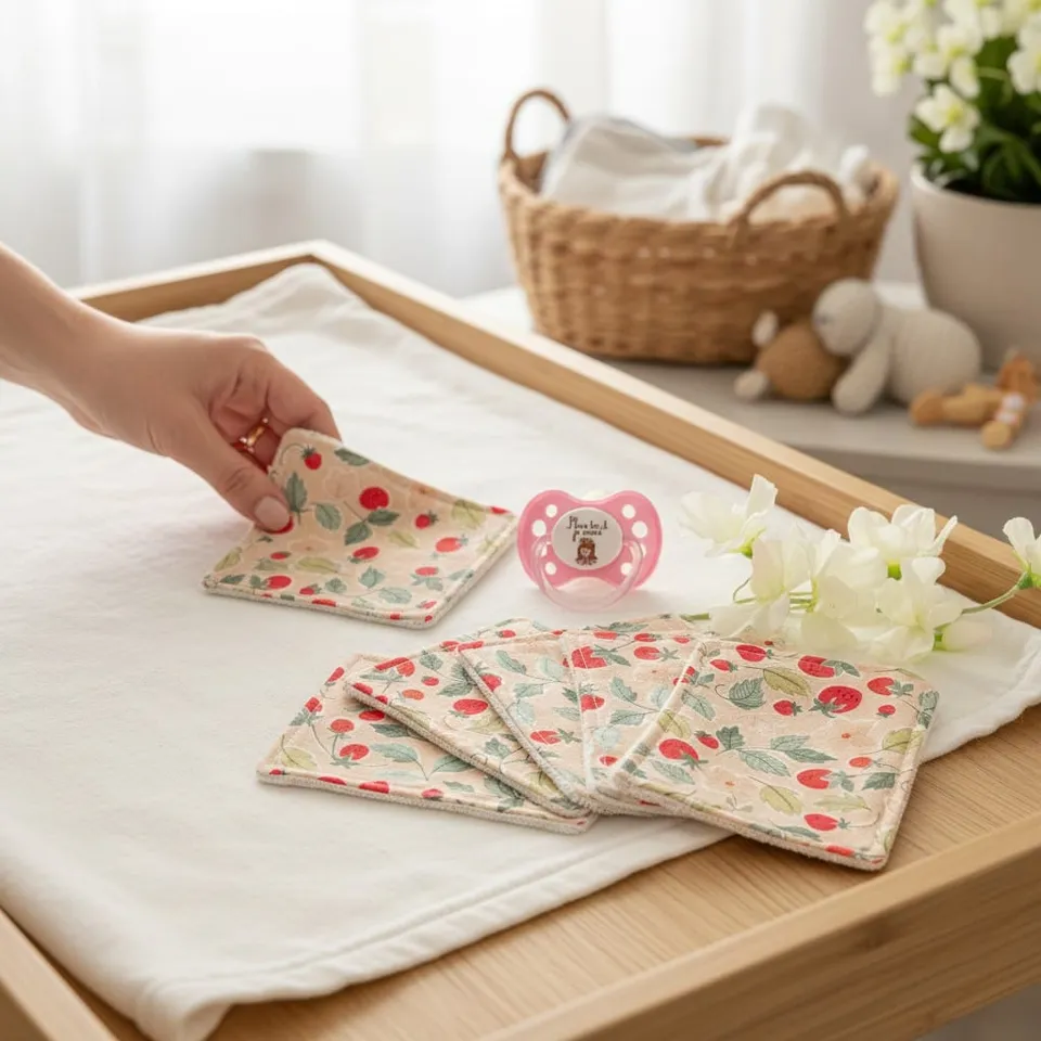 au-bonheur-de-petite-fleur-coin-des-b-b-s-lingettes-b-b-coton-bio-x5 image 1